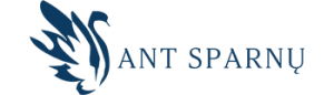 Ant sparnų logotipas